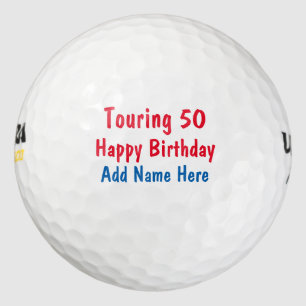 FUNNY Happy Birthday Tour Golfballen