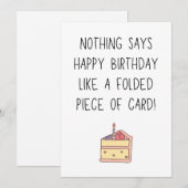 Funny happy birthday wenskaart feestdagenkaart (Voorkant / Achterkant)