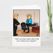 Funny Happy Birthday Wenskaart Kaart (Voorkant)