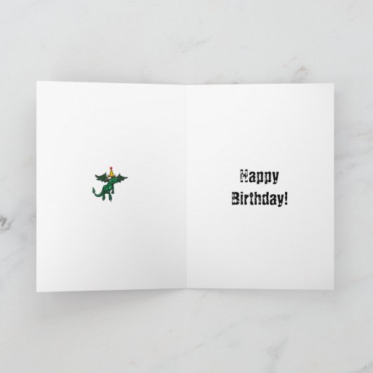 Funny Happy Birthday Wenskaart Kaart (Binnen)