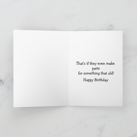 Funny Happy Birthday Wenskaart Kaart (Binnen)