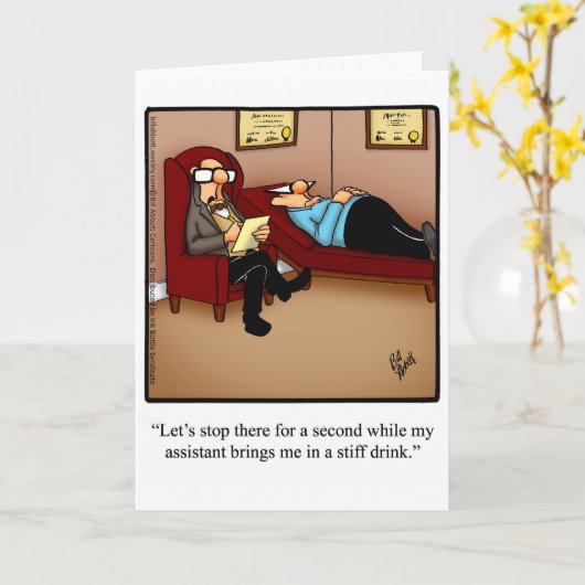 Funny Happy Birthday Wenskaart Kaart (Gele Bloem)