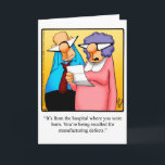 Funny Happy Birthday Wenskaart Kaart<br><div class="desc">Geniet van het verspreiden van de lach met dit hilarische vrolijke verjaardagsfeestje van artiest Bill Abbott; stuur wat lachjes mee met je beste wensen voor een vrolijke wenskaart. Bill Abbotts cartoon "Spectickles" de internationaal gesyndiceerde strip is ook verschenen in Hallmark U.K.,  Reader's Digest en andere goede tijdschriften!</div>