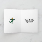 Funny Happy Birthday Wenskaart Kaart (Binnen)