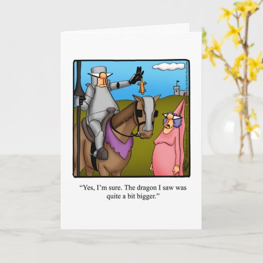 Funny Happy Birthday Wenskaart Kaart (Gele Bloem)