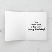 Funny Happy Birthday Wenskaart voor haar Kaart (Binnen)