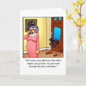 Funny Happy Birthday Wenskaart voor Hem Kaart (Gele Bloem)