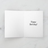 Funny Happy Birthday Wenskaart voor Hem Kaart (Binnen)