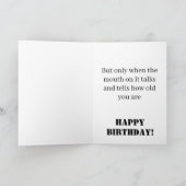 Funny  happy Birthday wish Kaart (Binnen)