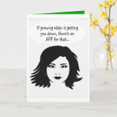 Funny  happy Birthday wish Kaart (Gele Bloem)