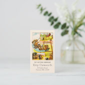 Funny Happy  Cats Kittens Speeltuin Swing Visitekaartje (Staand voorkant)