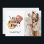Funny Happy Challah Days Hanukkah Familie Foto  Feestdagenkaart<br><div class="desc">© Gorjo Design. Gemaakt voor je via het Zazzle platform.

// Hulp nodig bij het aanpassen van uw ontwerp? Heb je andere ideeën? Neem contact met mij op via de knop hieronder.</div>