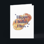 Funny Happy Challah Days Hanukkah Waterverf  Feestdagen Kaart<br><div class="desc">© Gorjo Design. Gemaakt voor je via het Zazzle platform.

// Hulp nodig bij het aanpassen van uw ontwerp? Heb je andere ideeën? Neem contact met mij op via de knop hieronder.</div>