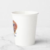 Funny Happy Challah Days Hanukkah Waterverf Papieren Bekers (Links)