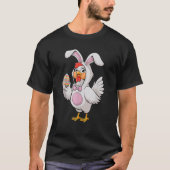 Funny Happy Easter Chicken Bunny Fun Eggs Farm Eas T-shirt (Voorkant)