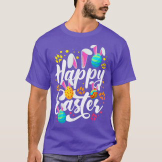 Funny Happy Easter Easter Eggs With Easter Bunny R T-shirt