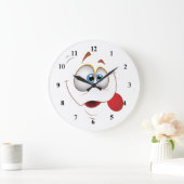 Funny Happy Face Blue Eyes Grote Klok (Huis)