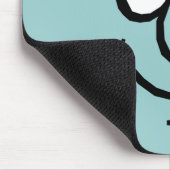 Funny Happy Face Mousepad Muismat (Hoek)