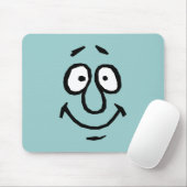 Funny Happy Face Mousepad Muismat (Met muis)