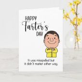 Funny Happy Farter's Day Humor Vaderdag Kaart (Gele Bloem)