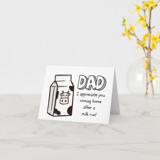 Funny Happy Fathers Day Kaart, Humor voor papa Kaart (Gele Bloem)