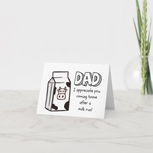 Funny Happy Fathers Day Kaart, Humor voor papa Kaart (Voorkant)