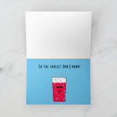 Funny Happy Fathers Day Poppen Koudste pap Mustach Kaart (Binnen)