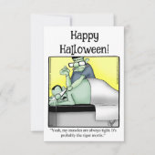 Funny Happy Halloween Humor Wenskaart (Voorkant)