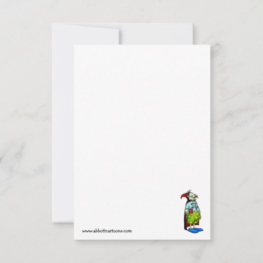 Funny Happy Halloween Humor Wenskaart (Achterkant)