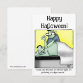 Funny Happy Halloween Humor Wenskaart (Voorkant / Achterkant)