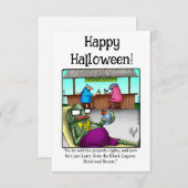Funny Happy Halloween Humor Wenskaart (Voorkant / Achterkant)