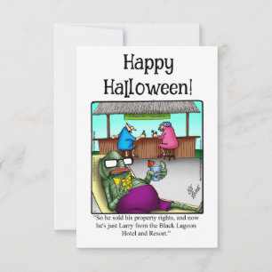 Funny Happy Halloween Humor Wenskaart