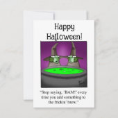 Funny Happy Halloween Humor Wenskaart (Voorkant)