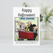 Funny Happy Halloween Humor Wenskaart (Staand voorkant)