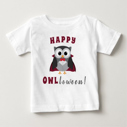 Funny Happy Halloween Owl Vampire Trick or treat (Voorkant)