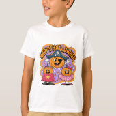 Funny Happy Halloween Pumpkin Kids T-Shirt  (Voorkant)