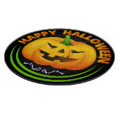 Funny Happy Halloween Scary Pumpkin Cutting Board Snijplank (Hoek)