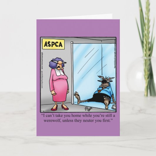 Funny Happy Halloween Wenskaart Kaart (Voorkant)