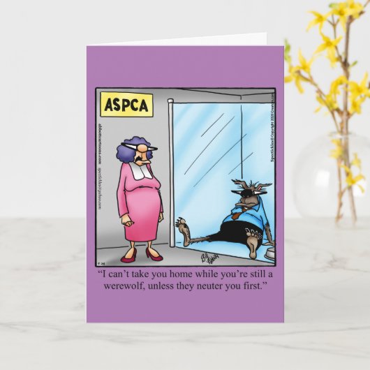 Funny Happy Halloween Wenskaart Kaart (Gele Bloem)