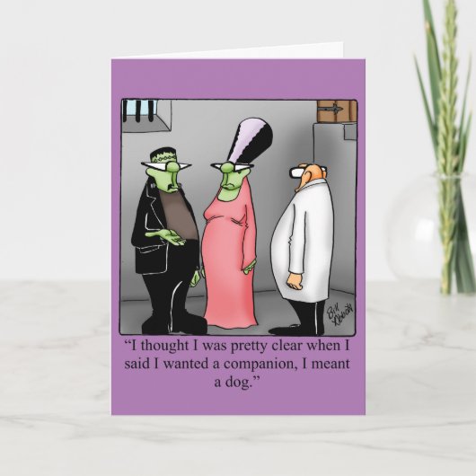 Funny Happy Halloween Wenskaart Kaart (Voorkant)