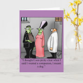 Funny Happy Halloween Wenskaart Kaart (Gele Bloem)