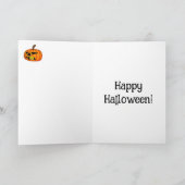 Funny Happy Halloween Wenskaart Kaart (Binnen)