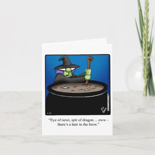 Funny Happy Halloween Wenskaart Kaart (Voorkant)