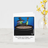 Funny Happy Halloween Wenskaart Kaart (Gele Bloem)