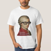 Funny Happy Hipster Mozart T-shirt (Voorkant)