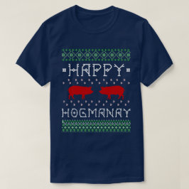 Funny "Happy Hogmanay" Ugly Scottish New Year T-shirt