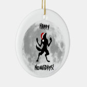 Funny Happy Howlidays Dogman Weerwolf Ornament (Rechts)