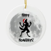 Funny Happy Howlidays Dogman Weerwolf Ornament (Voorkant)