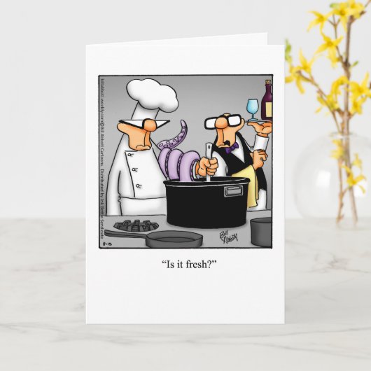 Funny Happy Jubileum Humor Wenskaart Kaart (Gele Bloem)