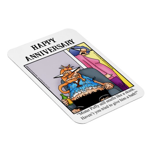 Funny Happy Jubileum Magnet Gift Magneet (Rechterzijde)